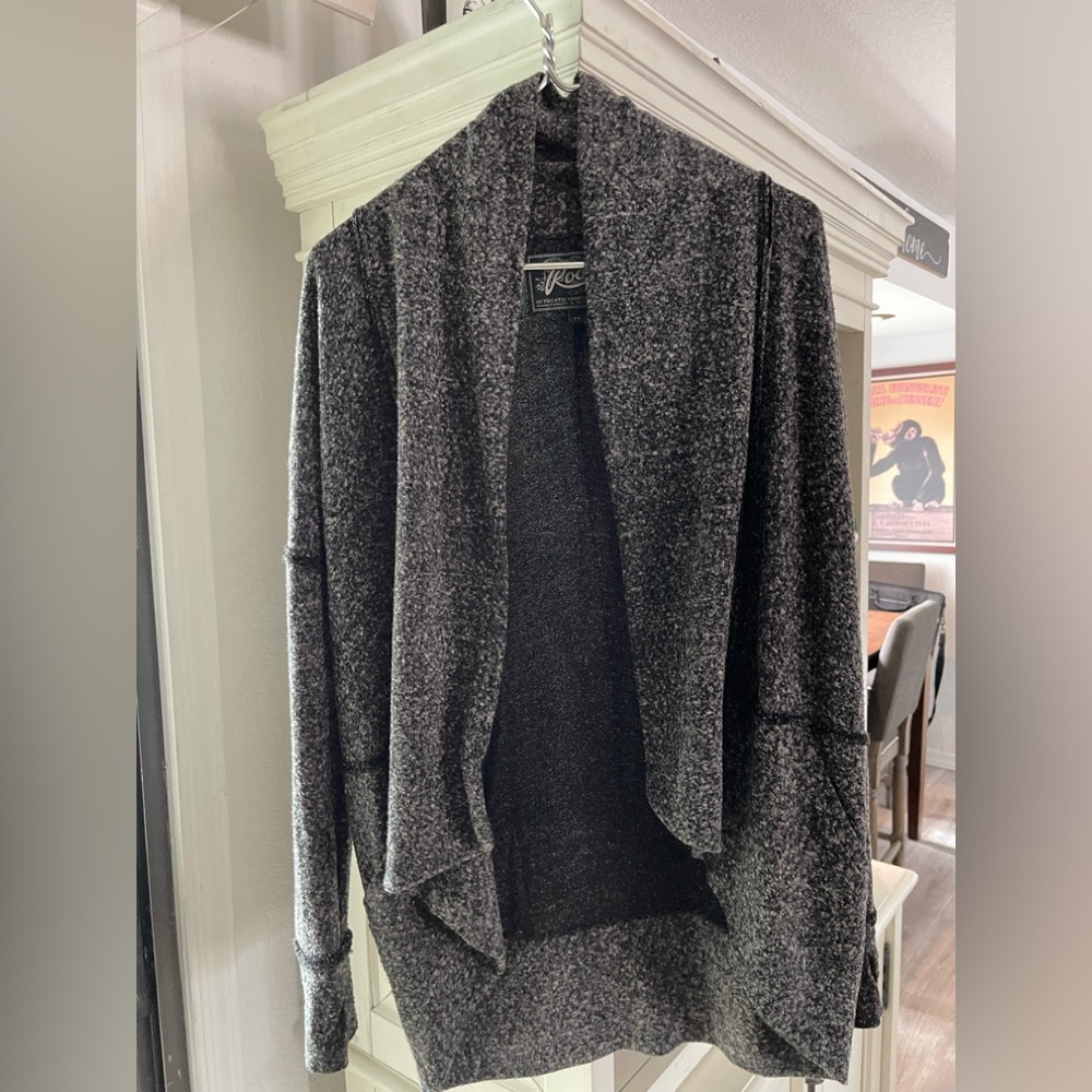 Roots gray cardigan- size small